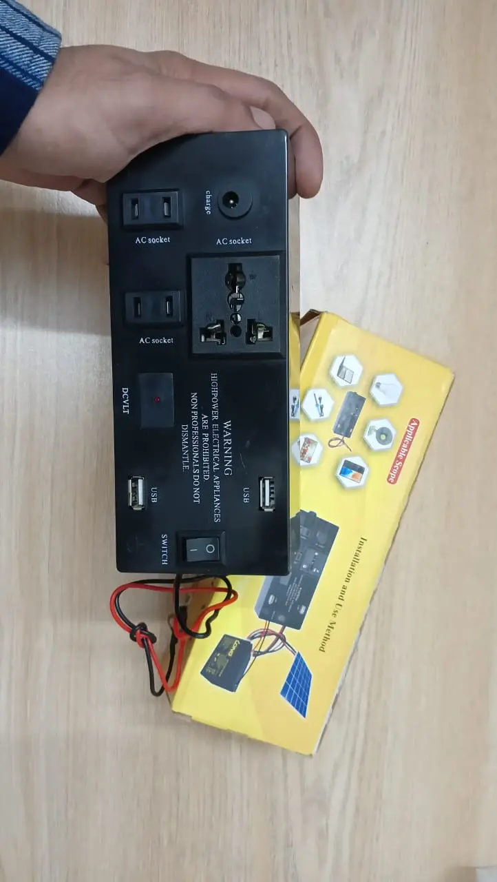 Picture of 12V DC to 220V AC Converter Inverter 100 Watt with 5v usb output(Black)