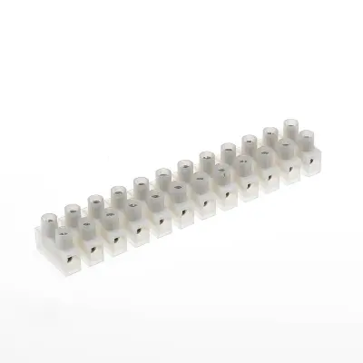 Picture of Terminal Block Connector Strip 10 A 12 way 6mm wire connector(White)