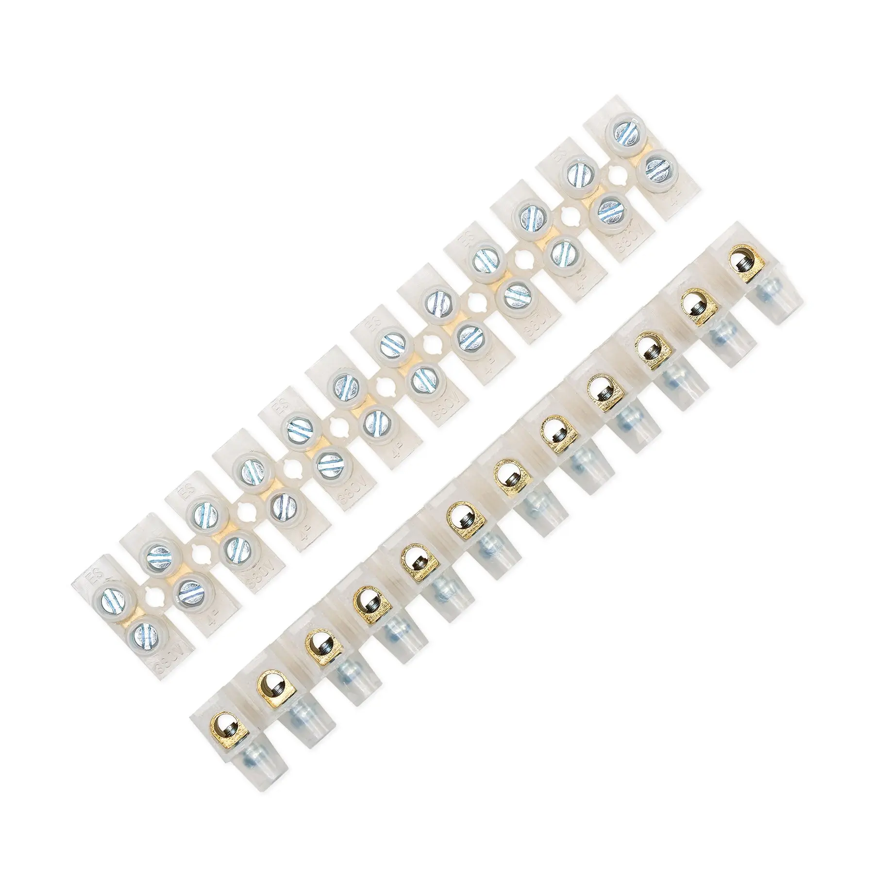 Picture of Terminal Block Connector Strip 16 A 12 way wire connector(White)