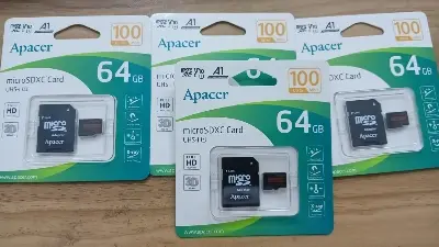 Picture of Apacer 64GB microSDXC UHS-I U1, Class10, R100 with Rasbian OS(64GB)