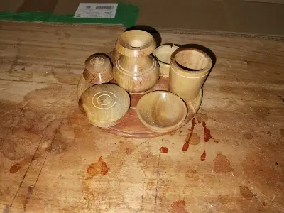 Picture of Big Size Wooden kids toy set - Kids cook pot set , HARI PATIL - Multicolor