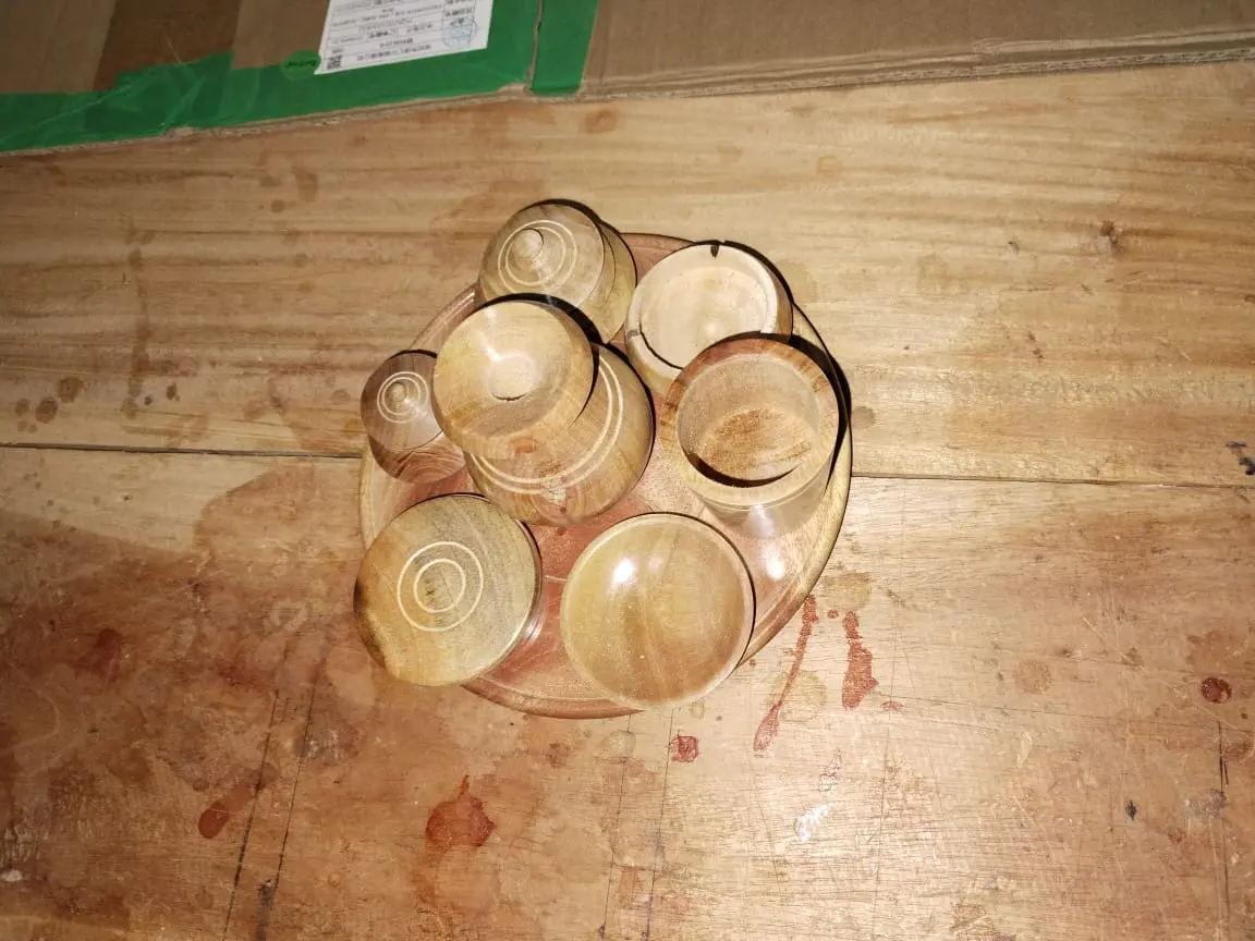 Picture of Big Size Wooden kids toy set - Kids cook pot set , HARI PATIL - Multicolor