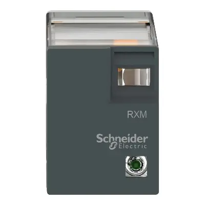 Picture of Schneider RXM4LB2 4-Pole Miniature Power Relay with Plug-in Terminals and Operation Indicator(White)