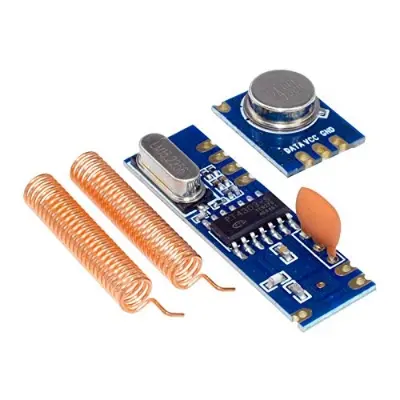 Picture of 433MHz ASK Module – STX882 Transmitter/Receiver with 100m RF Range and SRX882 Antenna Module(Blue)