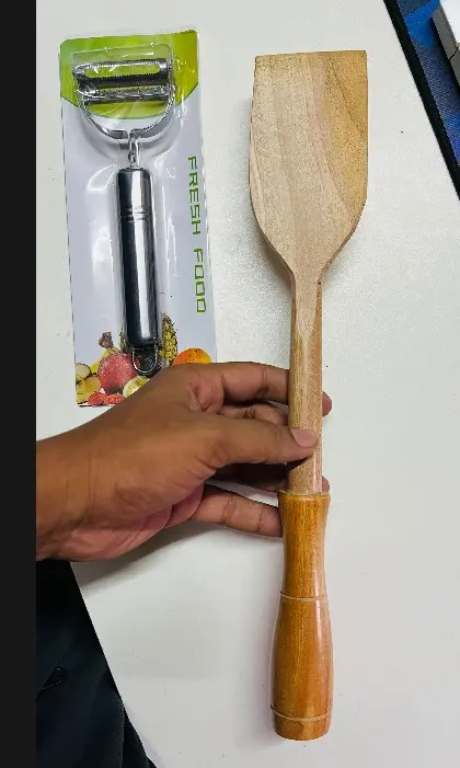 Picture of Wood Spoon/ Wooden Flat Spoon 1 piece