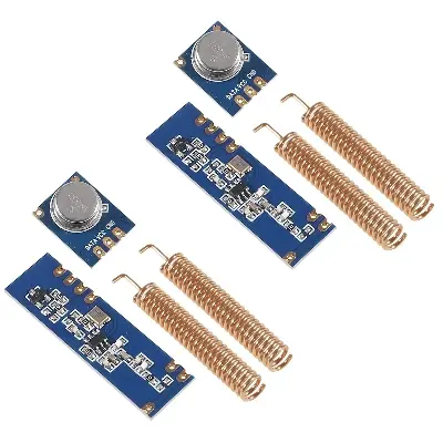 Picture of 433MHz ASK Module – STX882 Transmitter/Receiver with 100m RF Range and SRX882 Antenna Module(Blue)
