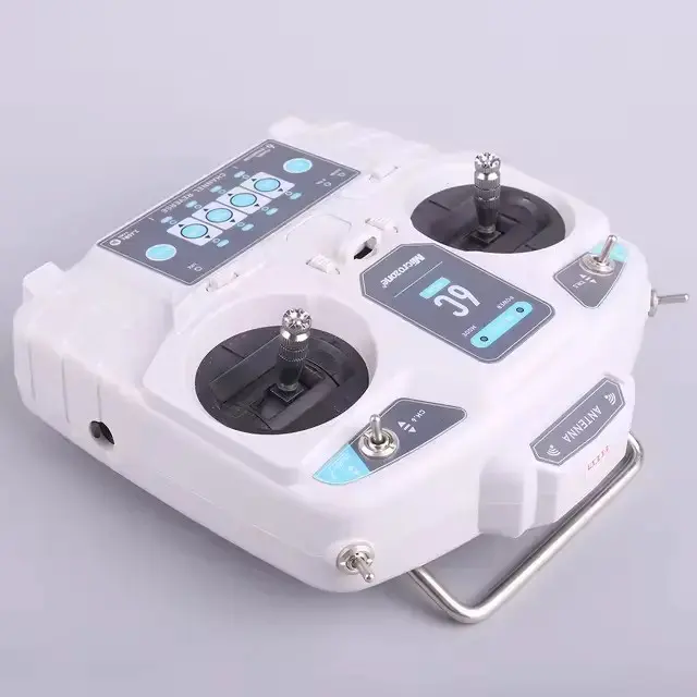 Picture of MicroZone MC6C Mini V2 – 2.4GHz 6CH Controller & Receiver Radio System for RC Airplanes, Drones, Multirotor Helicopters, and Boats(Grey)