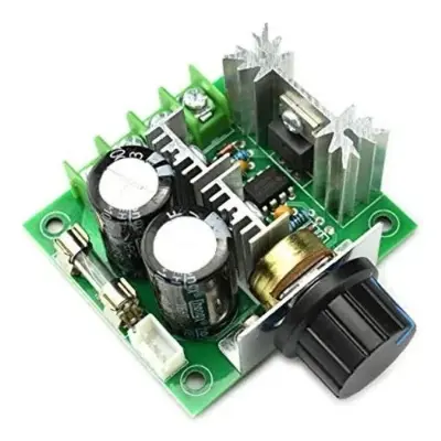 Picture of DC Motor Speed Controller 10V-60V 20A  PWM Adjustable Regulator Switch(Green)