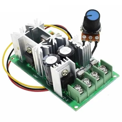 Picture of DC Motor Speed Controller 10V-60V 20A  PWM Adjustable Regulator Switch(Green)