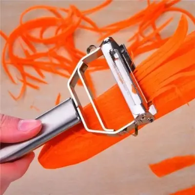 Picture of Double Peeler Cutter Julienne Peeler Potato Carrot Grater Kitchen Tool