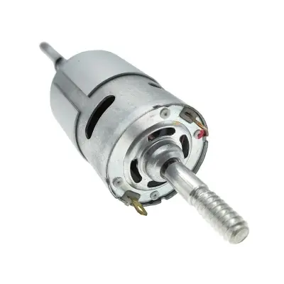 Picture of RS555 12V DC Motor for Oscillating Fans – 15W Extended Shaft(Grey)