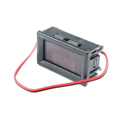 Picture of 12V to 60V DC Lead Acid Lithium Battery Capacity and Voltage Indicator(Black)