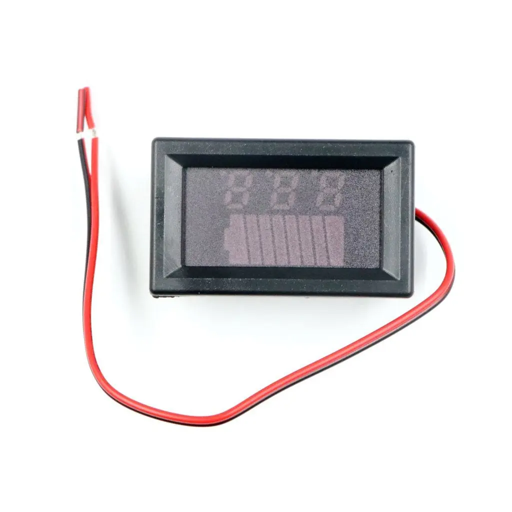 Picture of 12V to 60V DC Lead Acid Lithium Battery Capacity and Voltage Indicator(Black)