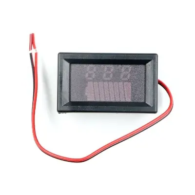 Picture of 12V to 60V DC Lead Acid Lithium Battery Capacity and Voltage Indicator(Black)