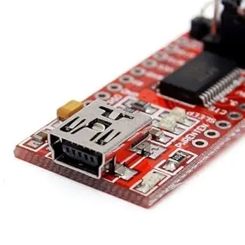 Picture of FT232RL FTDI USB to TTL Serial Adapter Module (3.3V/5.5V)(Red)