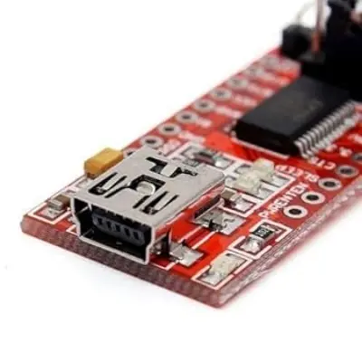 Picture of FT232RL FTDI USB to TTL Serial Adapter Module (3.3V/5.5V)(Red)