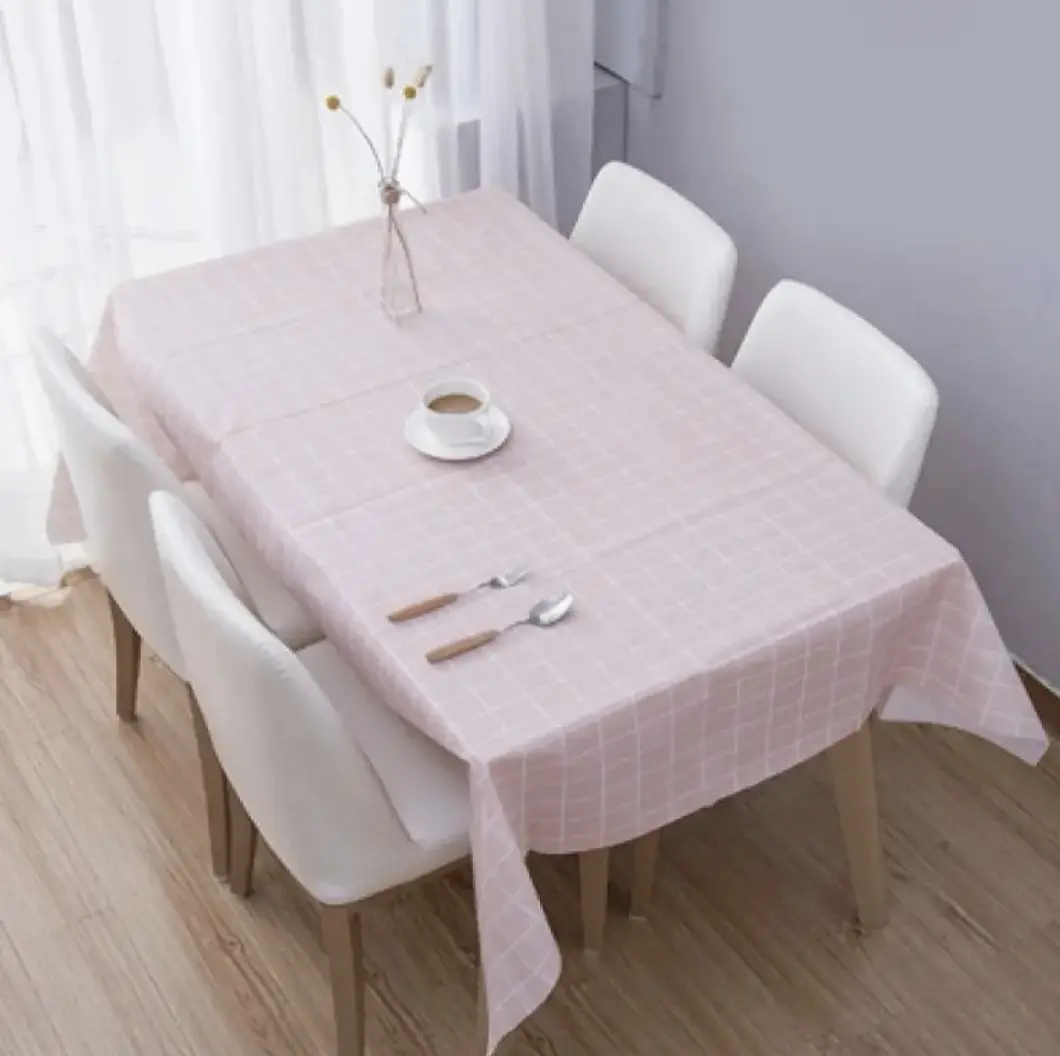 Picture of 137*180cm PVC waterproof oil proof colorful dining linen tablecloth protector roll pp table cloth polypropylene non woven tablecloth - Multicolor