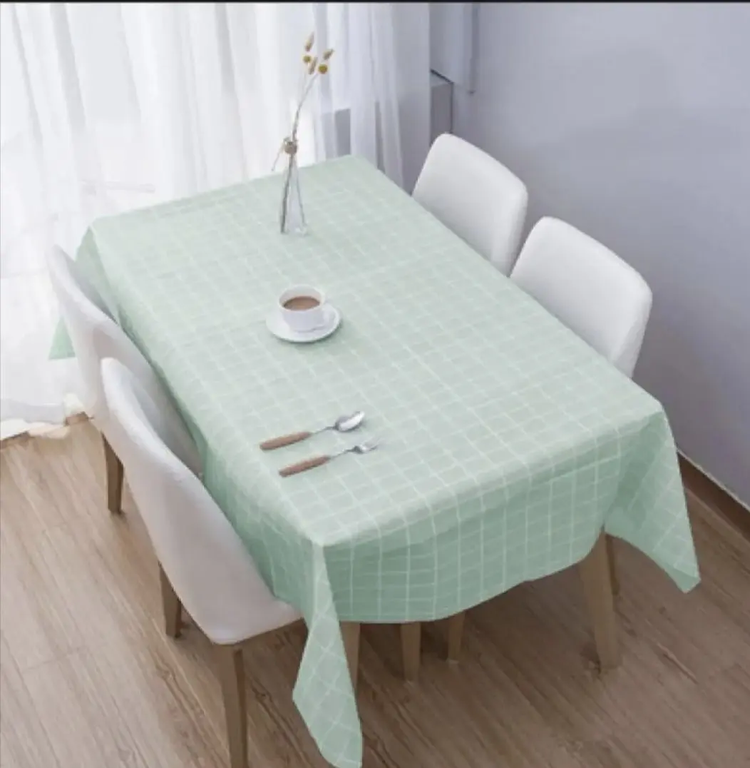 Picture of 137*180cm PVC waterproof oil proof colorful dining linen tablecloth protector roll pp table cloth polypropylene non woven tablecloth - Multicolor