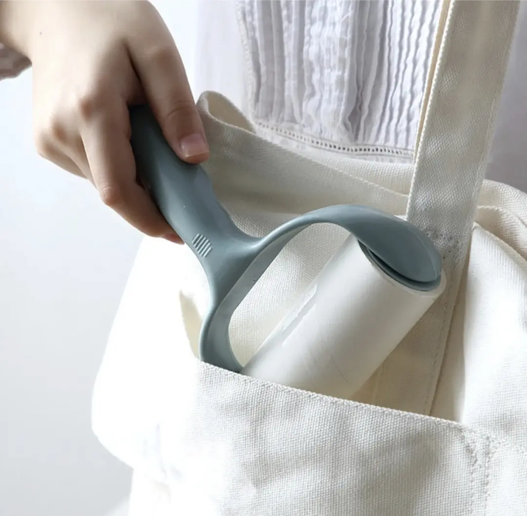 Picture of Tearable Hair Sticker Roller Felt Sticky Paper Pet Sticky Roller Household Clothes Hair Remover Roller Brush - Multicolor