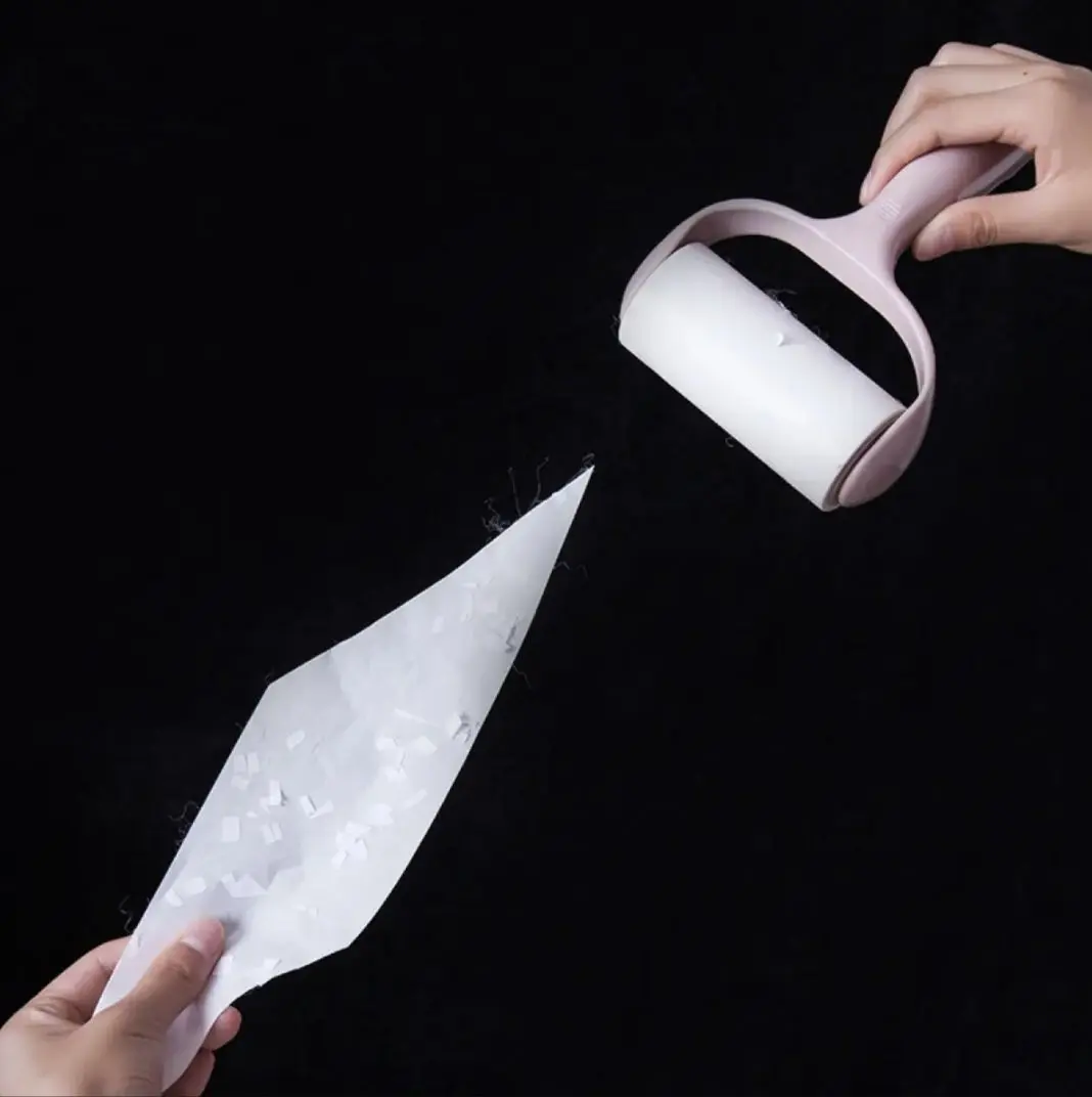 Picture of Tearable Hair Sticker Roller Felt Sticky Paper Pet Sticky Roller Household Clothes Hair Remover Roller Brush - Multicolor