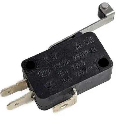 Picture of Limit Switch Micro Switch 15A 250V Roller Lever  with Extended Arm | Rice Cooker Switch(Black)