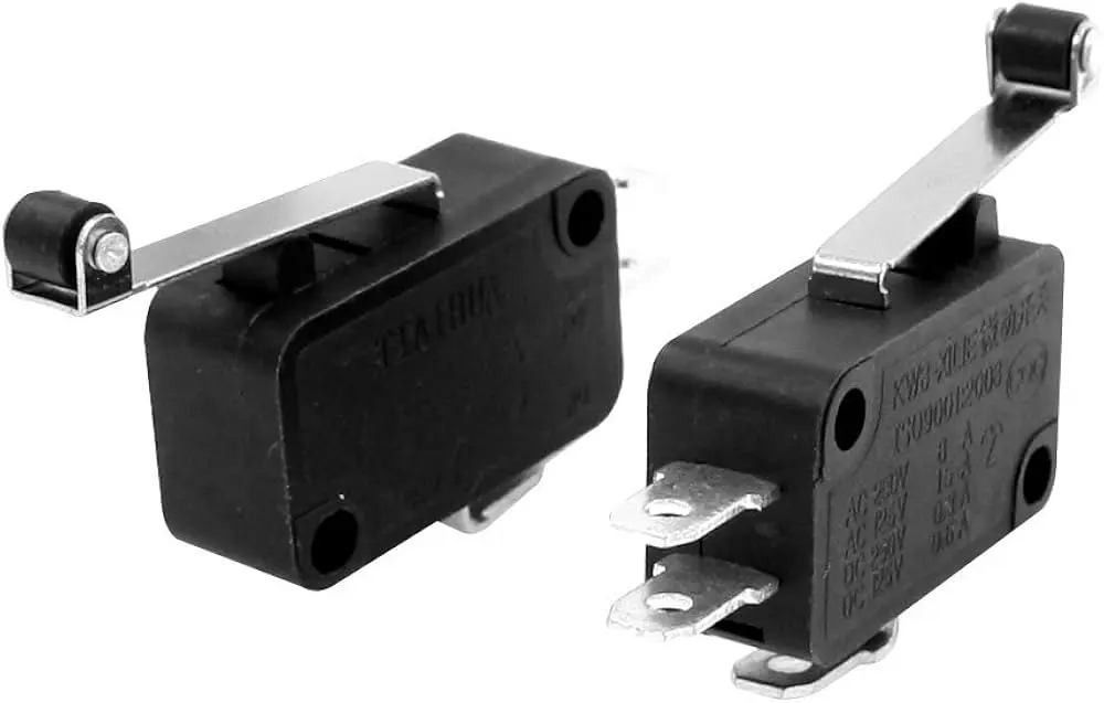 Picture of Limit Switch Micro Switch 15A 250V Roller Lever  with Extended Arm | Rice Cooker Switch(Black)