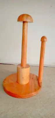 Picture of Wooden Kitchen Tissue Holder টিস্যু -Brown MEHGONI  WOOD - Multicolor