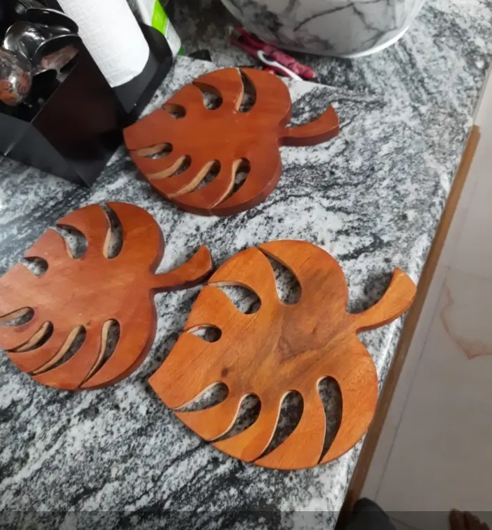 Picture of High-Quality 100% Teak Cutting Board With Food Contact Oil Chopping Board Custom Size Safe To Use: Prepare Your Meals Safely With This High-Quality Teak Cutting Board - Multicolor