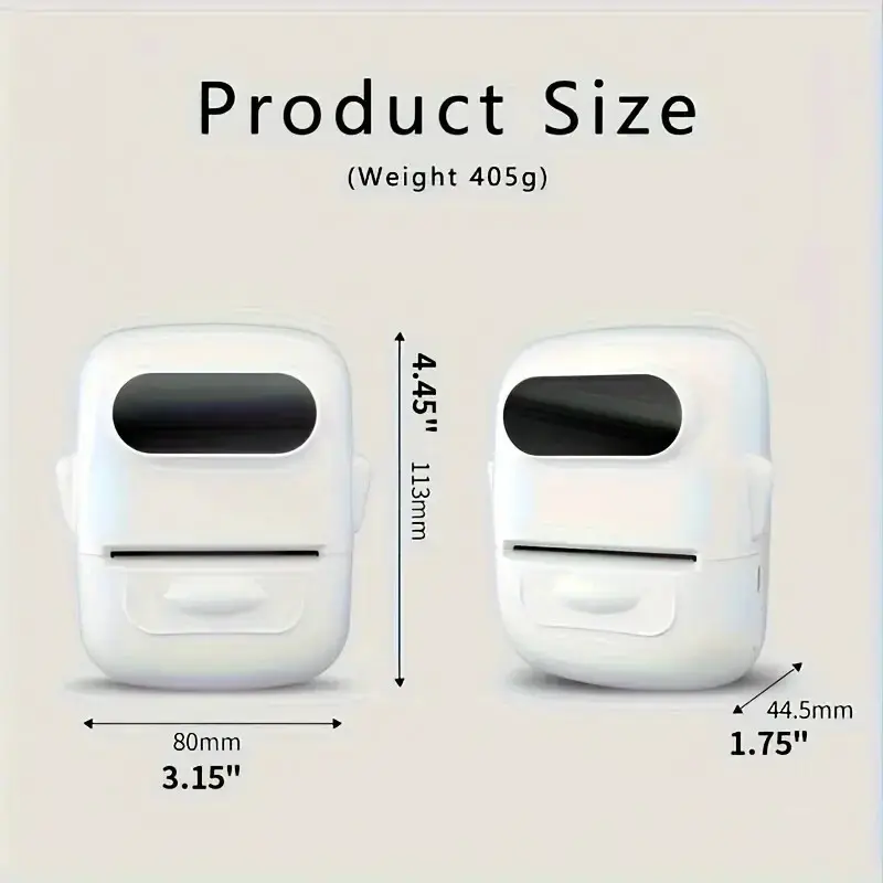 Picture of Marklife P50 Smart Rechargeable Bluetooth Label Printer for Home & Office(White)