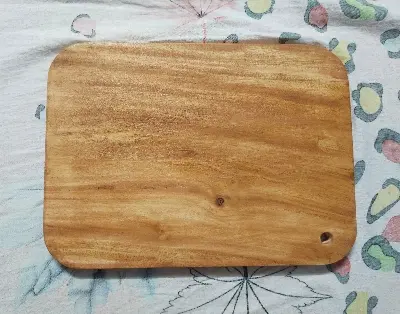 Picture of Add Elegance To Your Kitchen With The Wood Handcrafted Cutting Board, Offering High Quality And Fine Wooden Construction. - Multicolor