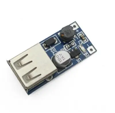 Picture of Mini PFM Step-Up DC-DC USB 0.9V to 5V Boost Converter Module(Blue)