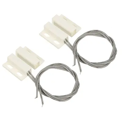 Picture of Magnetic Reed Switch Door Sensor with Wire MC-38A Surface-Mount Magnetic Alarm Sensor(White)