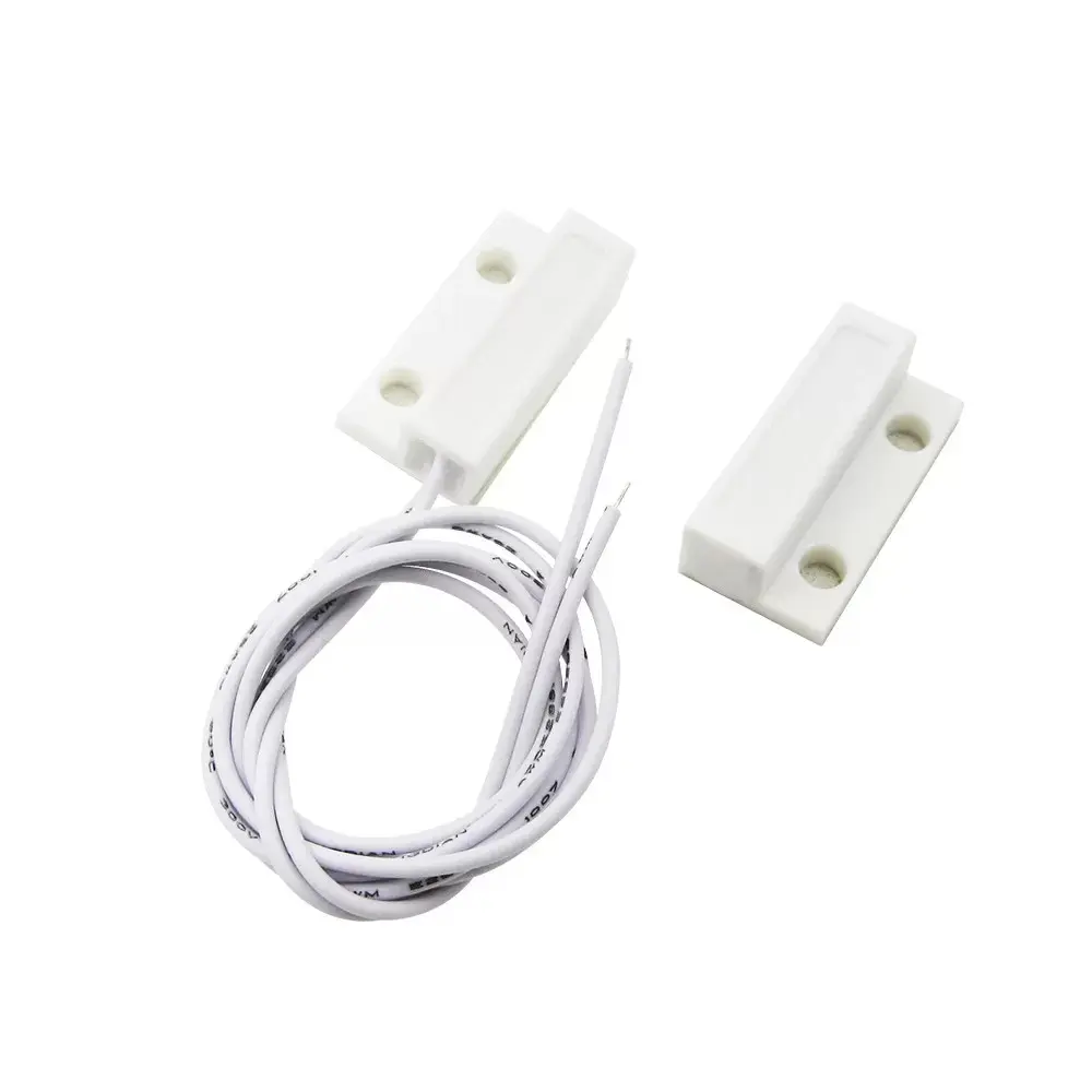 Picture of Magnetic Reed Switch Door Sensor with Wire MC-38A Surface-Mount Magnetic Alarm Sensor(White)