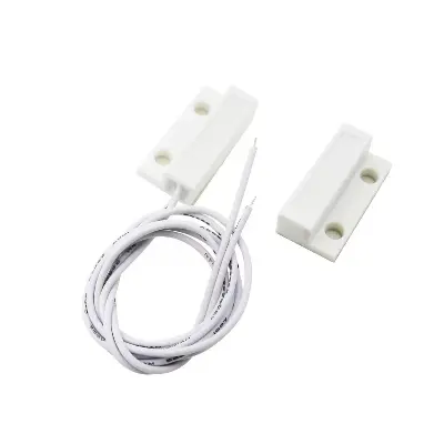Picture of Magnetic Reed Switch Door Sensor with Wire MC-38A Surface-Mount Magnetic Alarm Sensor(White)
