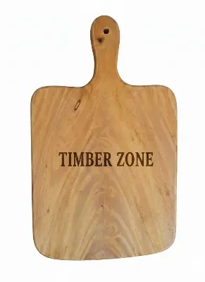 Picture of Vietnam style wooden chopping board  high quality product made from pinewood, acacia wood or bamboo ( 10 " * 17 ") - Multicolor