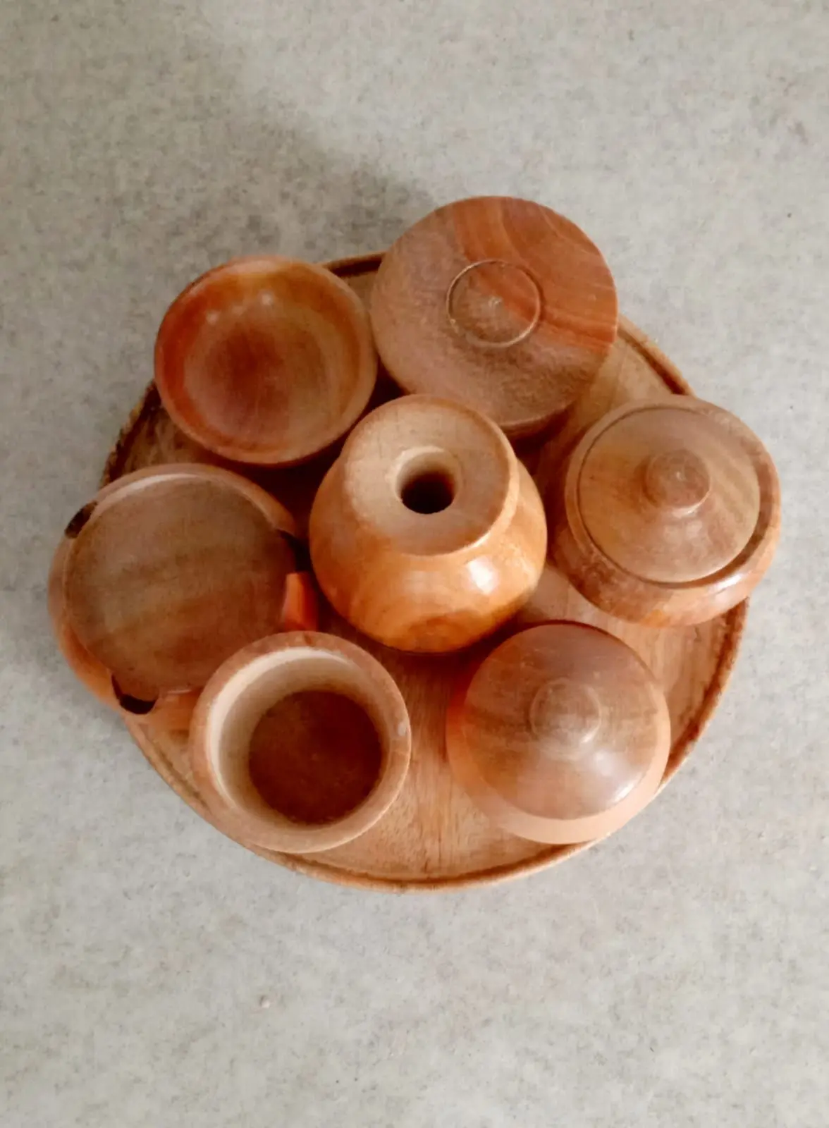 Picture of Small Size  Hari Patil Toy Set, Wooden Kids Toy Set - Baby Set Cooking Pot Set, Kid's Pots and Pans Wooden Toys - Multicolor