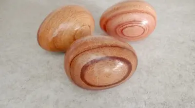 Picture of Early Childhood Kids Development Musical Party Gift Wood Sand Egg Shaker Educational Toy Wooden Egg Shaped Musical Instrument 6 PCS - Multicolor