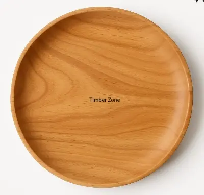 Picture of 2023 Traditional Natural Mehguni  Wooden Made Serving Bowl For Dry Snacks Only Kitchen Accessories Uses ( 11 inch ) - Multicolor