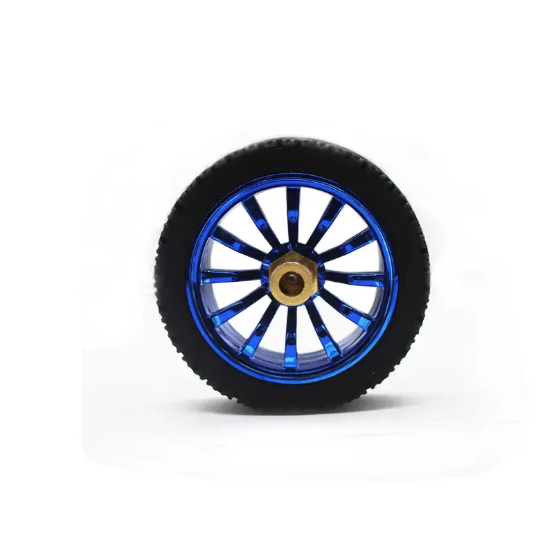 Picture of 65mm Rubber Wheel With Metal Rim 4pcs Set For Robo-fights and Robosoccer(Multicolor)