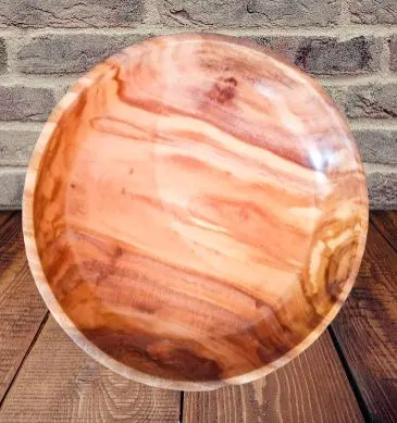 Picture of Traditional Natural  Mehguni  Wooden Made Serving plate  For Dry Snacks Only Kitchen Accessories Uses ( 12 inch ) - Multicolor