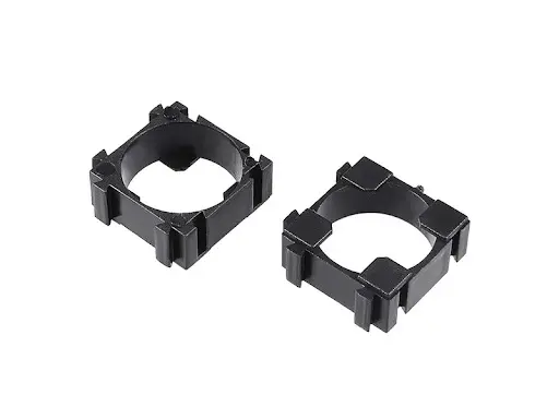 Picture of 18650 Lithium Battery Holder Plastic Battery Pack Bracket with Stitched Card Slot for DIY Fixed Battery-10PCs(Black)