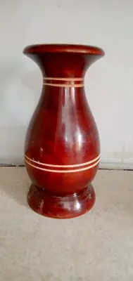 Picture of 7 Inch colourful wooden flower vase classic style/ wooden craft vase /home decor wood flower vases - Multicolor