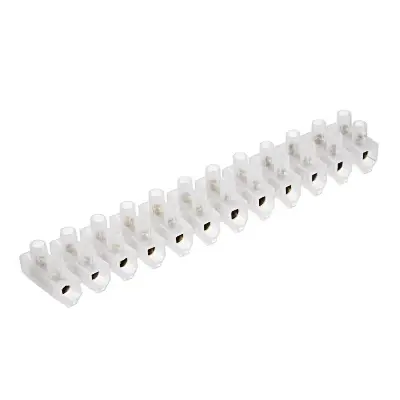 Picture of Terminal Block Connector Strip 5 A 12 way 6mm wire connector(White)