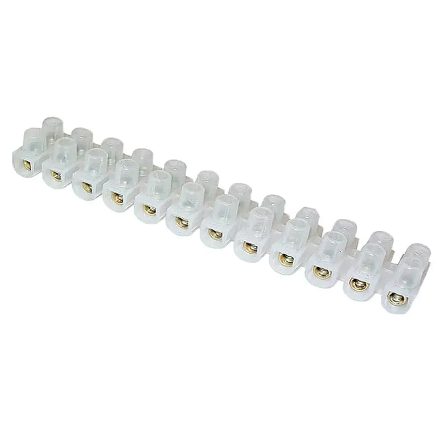 Picture of Terminal Block Connector Strip 5 A 12 way 6mm wire connector(White)