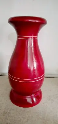 Picture of 7 Inch colourful wooden flower vase classic style/ wooden craft vase /home decor wood flower vases - Multicolor