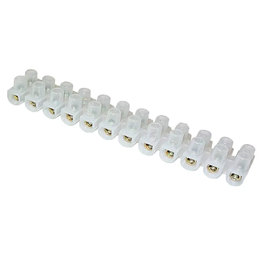 Picture of Terminal Block Connector Strip 5 A 12 way 6mm wire connector(White)