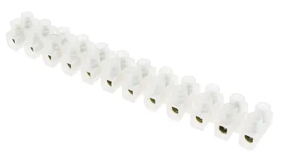 Picture of Terminal Block Connector Strip 5 A 12 way 6mm wire connector(White)