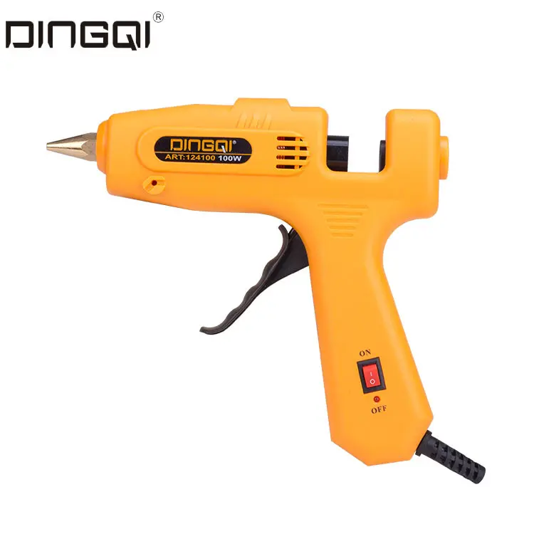 Picture of DingQi Professional 100W Glue Gun – Heavy Duty Hot Melt Tool(Orange)