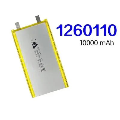 Picture of 3.7V 10000mAh 1260110 Lithium Polymer Battery Li-Po Battery Cell – Slim, Lightweight, and Long-Lasting Power Solution for DIY Projects, Robotics,  Portable Devices.(Multicolor)