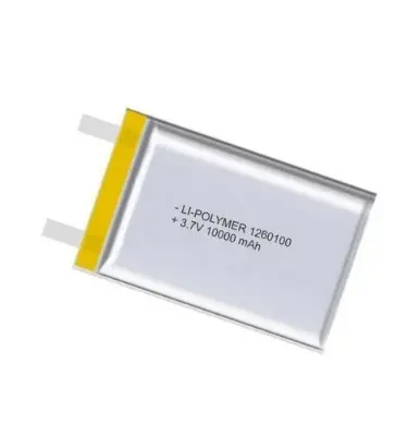 Picture of 3.7V 10000mAh 1260110 Lithium Polymer Battery Li-Po Battery Cell – Slim, Lightweight, and Long-Lasting Power Solution for DIY Projects, Robotics,  Portable Devices.(Multicolor)